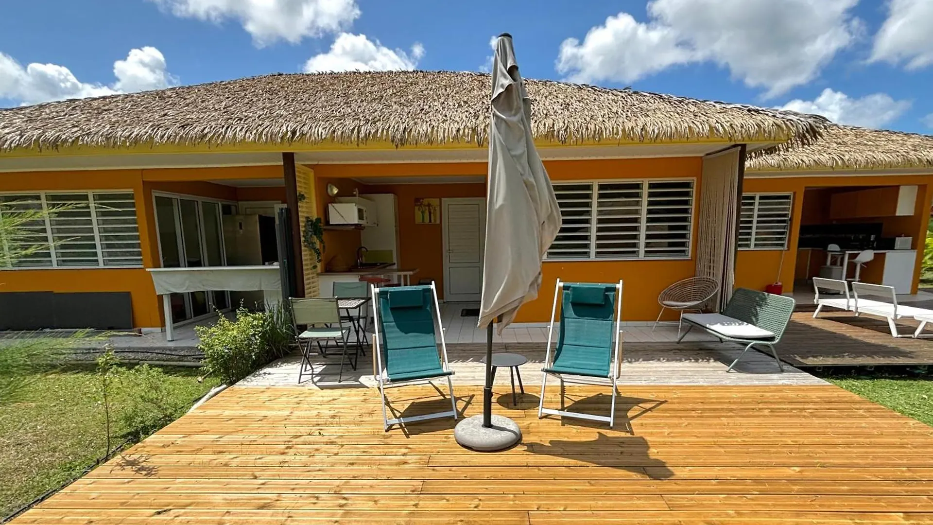 Bungalow La Kawannaise - Piscine, Terrasse, Plage Grand-Bourg  Kompleks wypoczynkowy